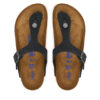 Birkenstock Джапанки Gizeh SFB LENB 1019015 Черен цвят на ниска цена