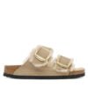 Birkenstock Чехли Arizona Big Buckle Shearling 1030384 Кафяв цвят на ниска цена