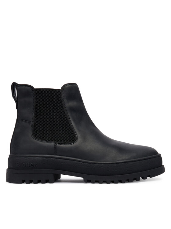 Blauer Боти тип челси F5IUKA02/LEA Черен цвят на ниска цена