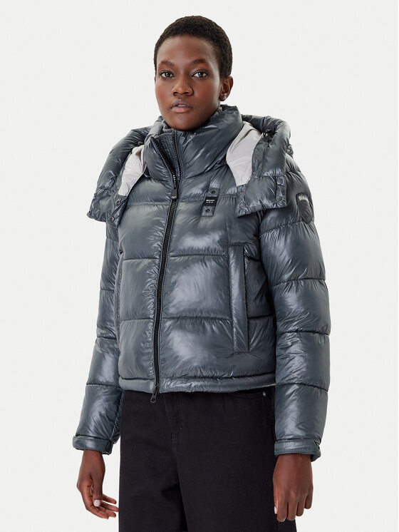 Blauer Зимно яке 25WBLDC02170 Сив Regular Fit цвят на ниска цена