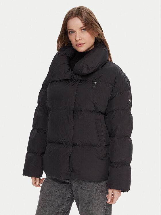 Blauer Зимно яке 25WBLDC03166 Черен Regular Fit цвят на ниска цена