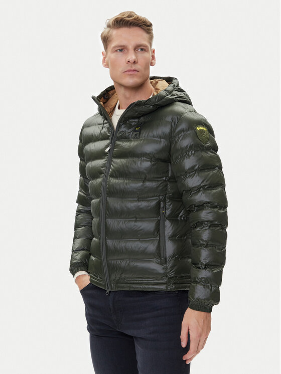 Blauer Преходно яке 25WBLUC02132 Зелен Regular Fit цвят на ниска цена