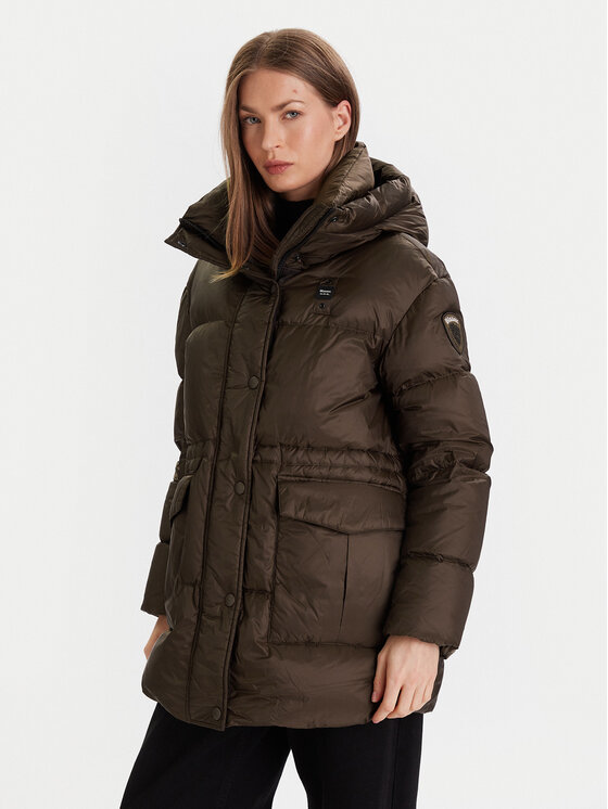 Blauer Пухено яке 25WBLDB03175 Кафяв Regular Fit цвят на ниска цена