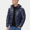 Blauer Пухено яке 25WBLUC03074 Тъмносин Regular Fit цвят на ниска цена