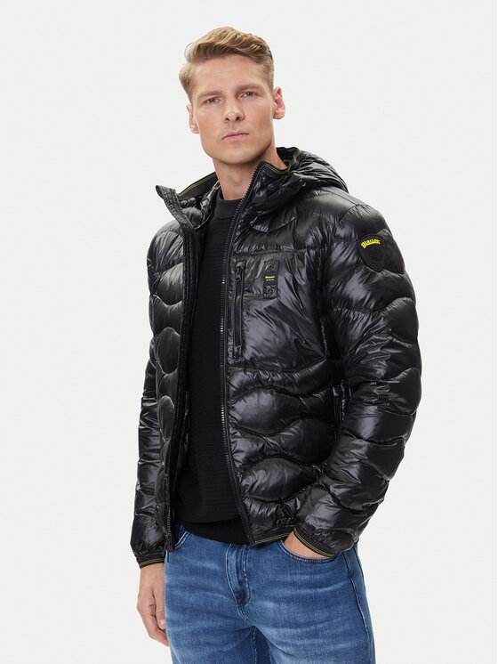 Blauer Пухено яке 25WBLUC03074 Черен Regular Fit цвят на ниска цена