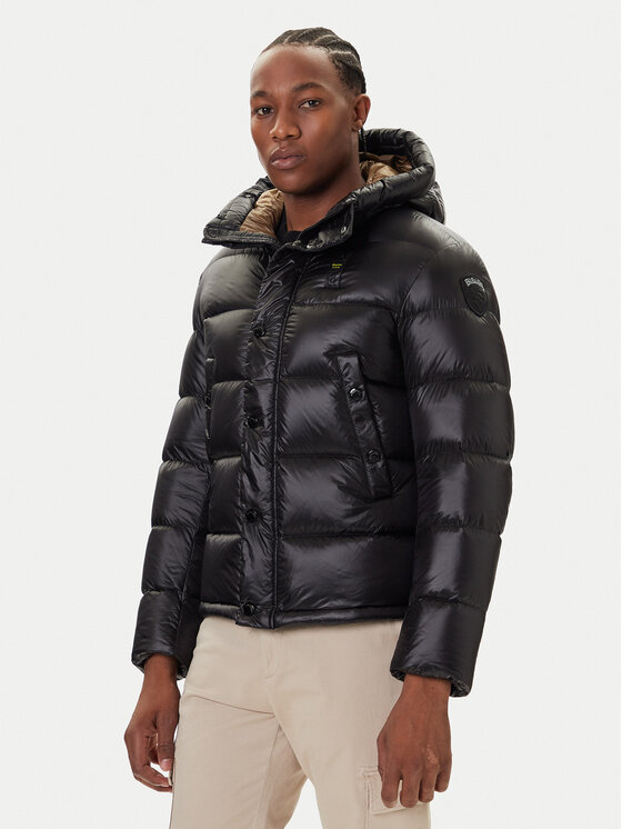 Blauer Пухено яке 25WBLUC03149 007285 Черен Regular Fit цвят на ниска цена
