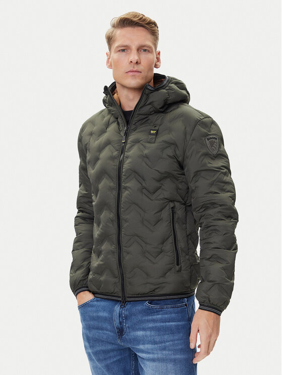 Blauer Пухено яке 25WBLUC03233 Зелен Regular Fit цвят на ниска цена
