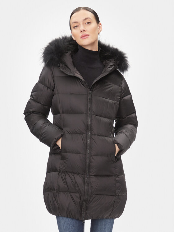 Bomboogie Пухено яке CW 093P T DLC3 Черен Regular Fit цвят на ниска цена