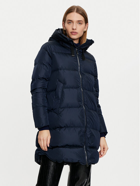 Bomboogie Пухено яке CW6630TTNP4 Тъмносин Regular Fit цвят на ниска цена