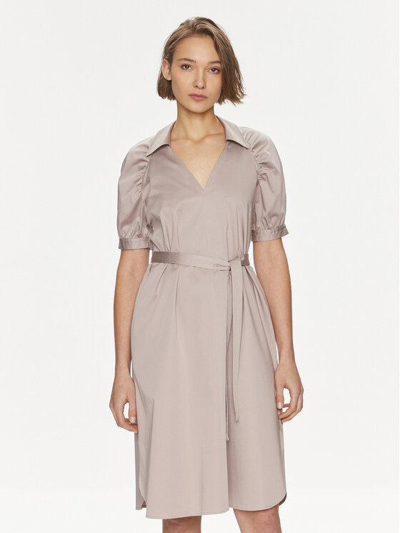 Boss Ежедневна рокля Depera1 50515778 Бежов Regular Fit цвят на ниска цена