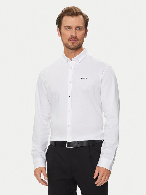 Boss Риза B_Motion 50523317 Бял Regular Fit цвят на ниска цена
