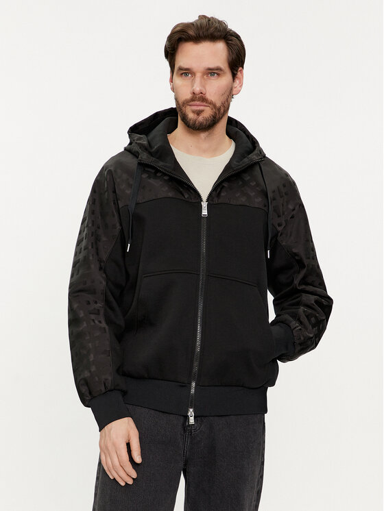 Boss Суитшърт Steele 76 50504672 Черен Regular Fit цвят на ниска цена