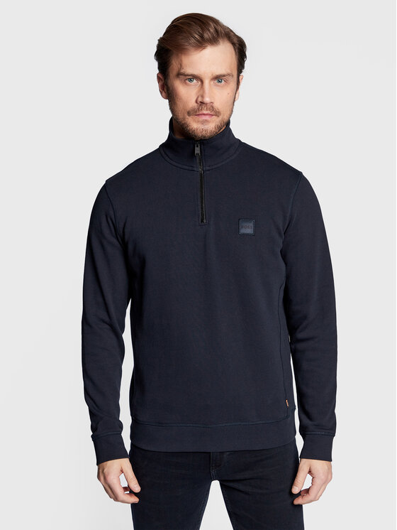 Boss Суитшърт Zetrust 50468926 Тъмносин Regular Fit цвят на ниска цена