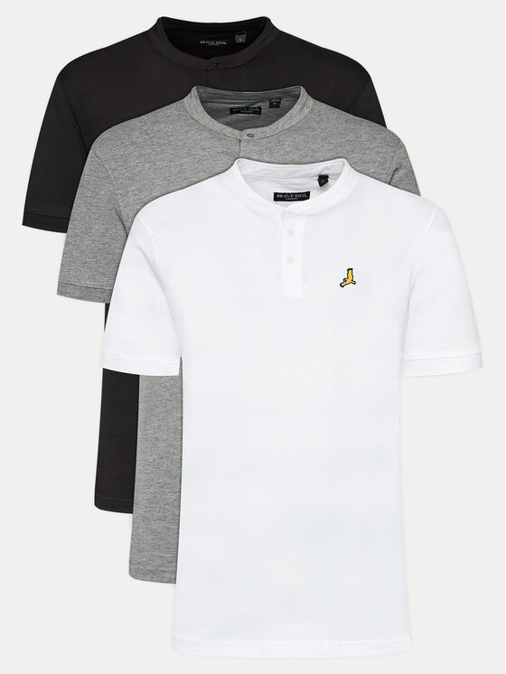 Brave Soul Комплект поло тениски MPS-568AKARI Цветен Straight Fit цвят на ниска цена