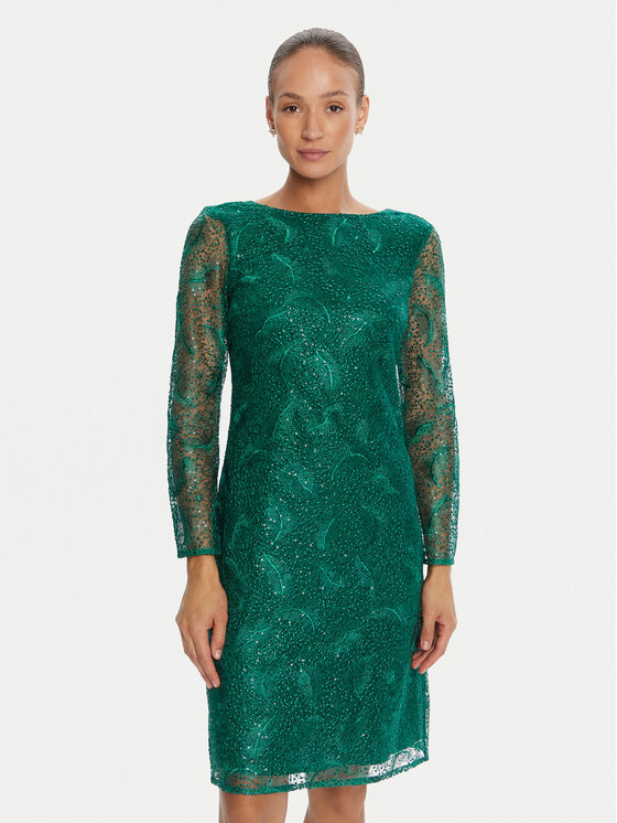 Bruuns Bazaar Коктейлна рокля Palm Yvona BBW4542 Зелен Regular Fit цвят на ниска цена