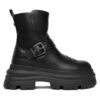 Buffalo Боти Dione Biker Boot Mid 1270127 Черен цвят на ниска цена