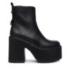 Buffalo Боти Killah Zip Boot Mid 1622374 Черен цвят на ниска цена