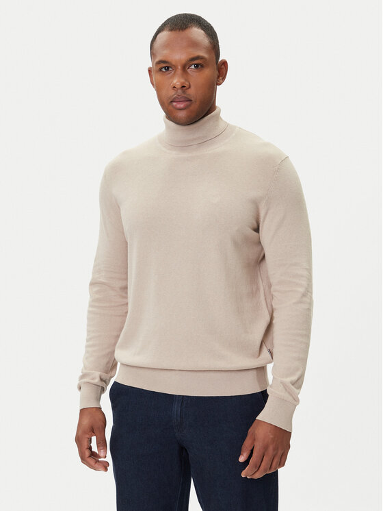 Bugatti Поло 7700-85520D Бежов Regular Fit цвят на ниска цена