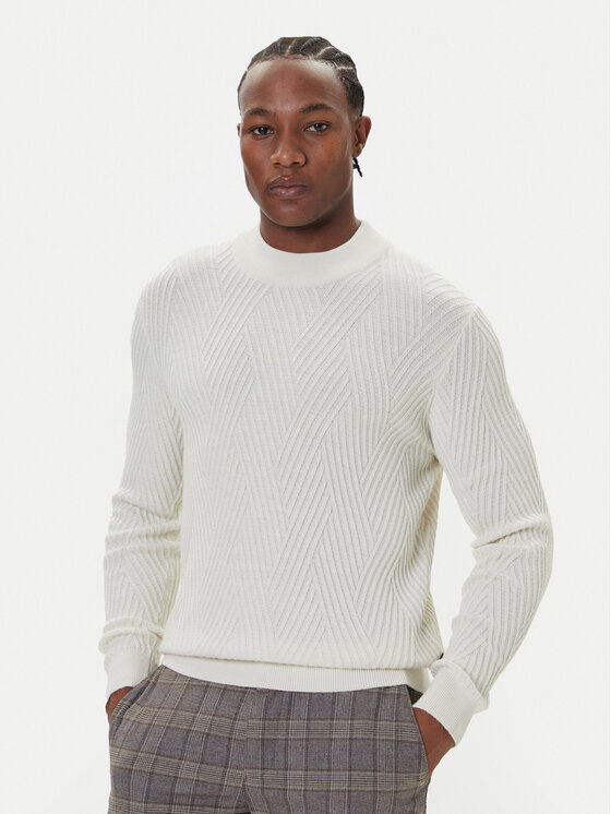 Bugatti Поло 7700-85542D Бежов Regular Fit цвят на ниска цена