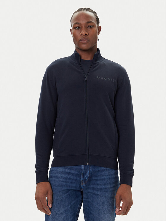 Bugatti Суитшърт 8750-85070D Тъмносин Regular Fit цвят на ниска цена