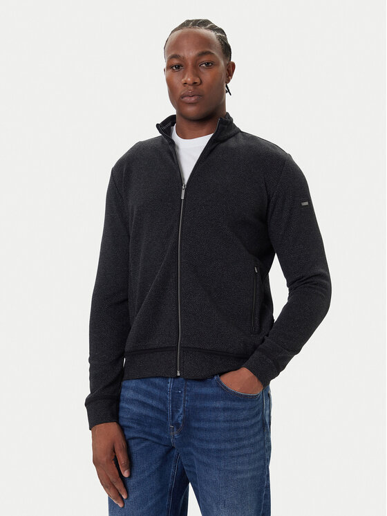 Bugatti Суитшърт 8750-85170D Черен Regular Fit цвят на ниска цена