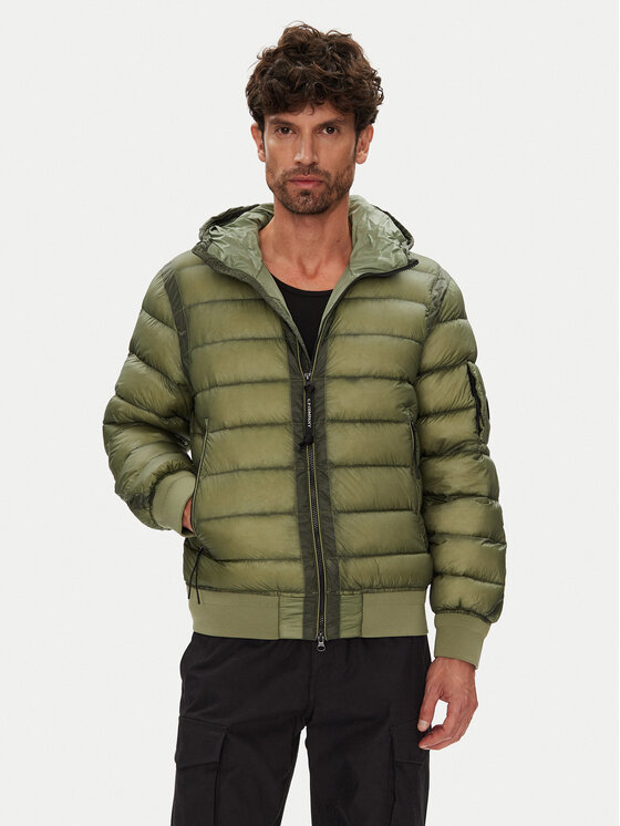 C.P. Company Пухено яке 19CMOW002A110416A Зелен Regular Fit цвят на ниска цена
