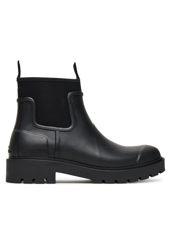 Calvin Klein Jeans Гумени ботуши Combat Rain Boot YM0YM01376 Черен цвят на ниска цена
