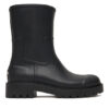 Calvin Klein Jeans Гумени ботуши Mid Rainboot YW0YW02004 Черен цвят на ниска цена