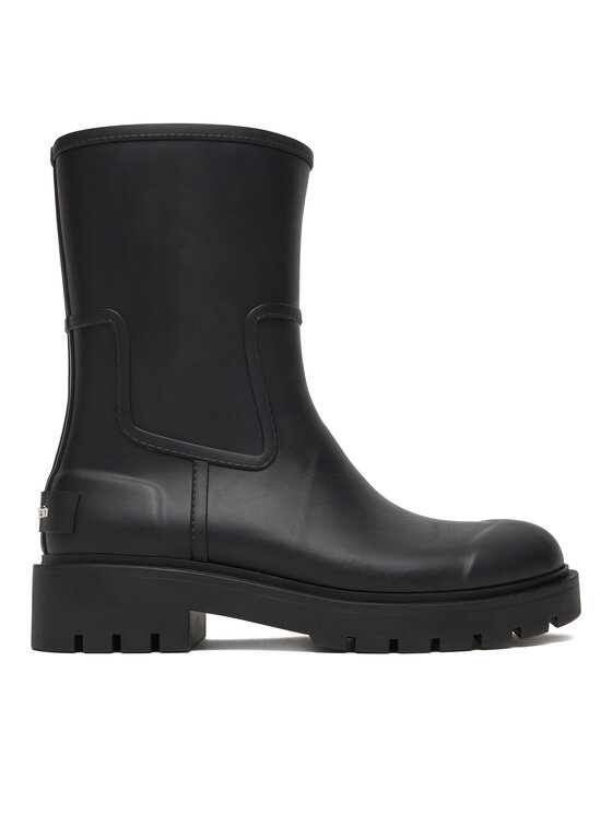 Calvin Klein Jeans Гумени ботуши Mid Rainboot YW0YW02004 Черен цвят на ниска цена
