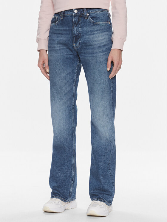 Calvin Klein Jeans Дънки Authentic J20J222454 Син Bootcut Fit цвят на ниска цена