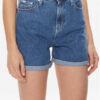 Calvin Klein Jeans Дънкови шорти Mom Short J20J222801 Син Mom Fit цвят на ниска цена