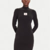 Calvin Klein Jeans Ежедневна рокля LV047D308G Черен Slim Fit цвят на ниска цена