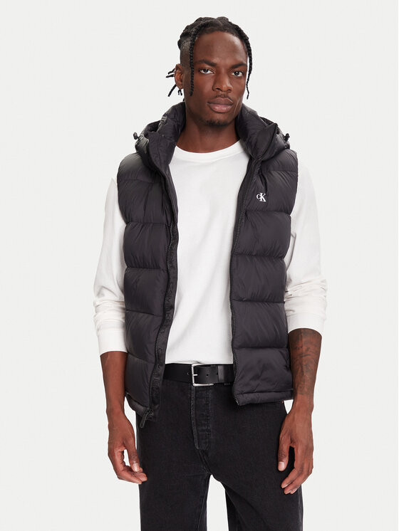 Calvin Klein Jeans Жилетка за костюм LV04RD531G Черен Regular Fit цвят на ниска цена