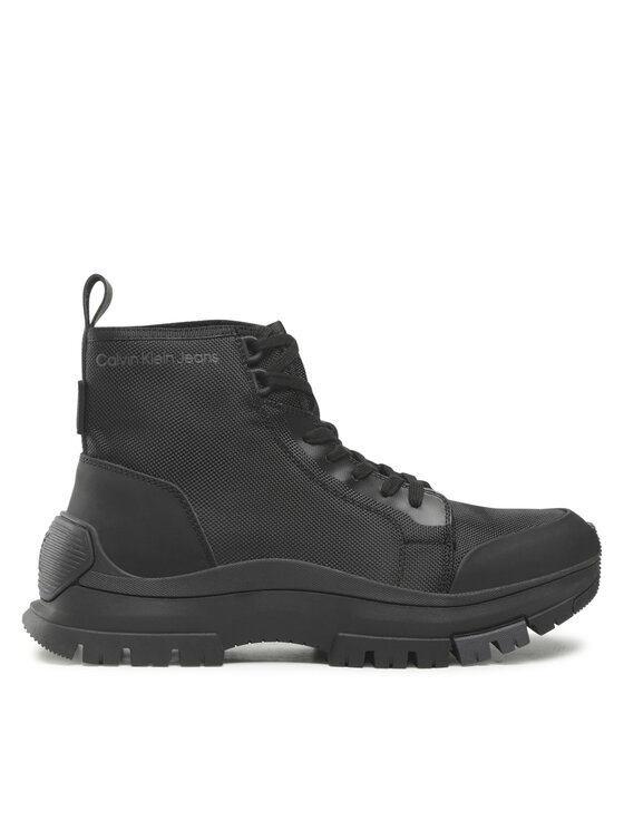 Calvin Klein Jeans Зимни обувки Hiking Laceup Boot YM0YM00474 Черен цвят на ниска цена