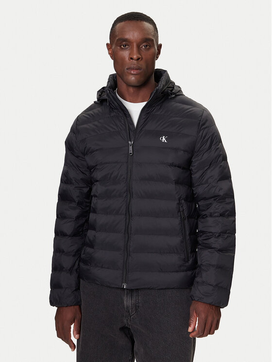 Calvin Klein Jeans Зимно яке LV04RC511G Черен Regular Fit цвят на ниска цена