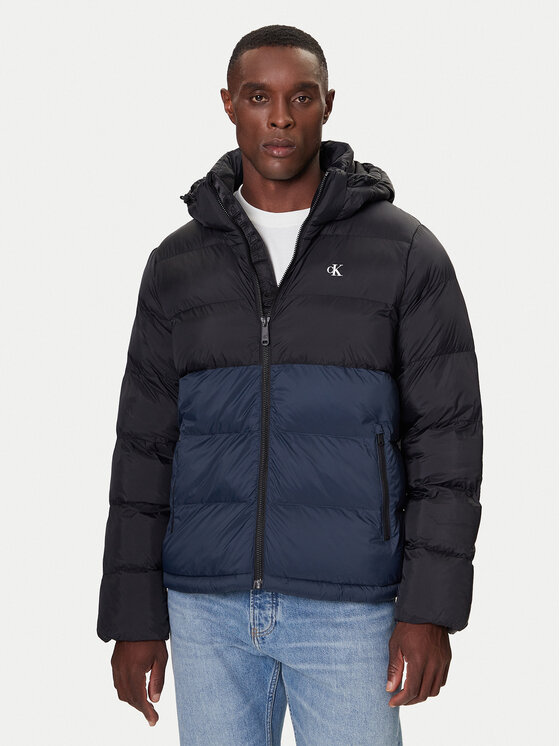 Calvin Klein Jeans Зимно яке LV04RD527G Черен Regular Fit цвят на ниска цена