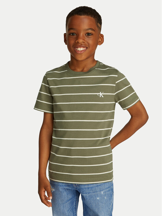 Calvin Klein Jeans Комплект тениски IB0IB02364 Зелен Regular Fit цвят на ниска цена