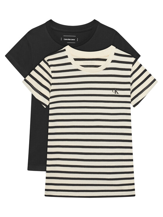 Calvin Klein Jeans Комплект тениски IG0IG02799 Бежов Slim Fit цвят на ниска цена