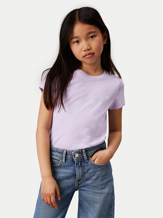 Calvin Klein Jeans Комплект тениски Monogram IG0IG01258 D Цветен Slim Fit цвят на ниска цена