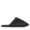 Calvin Klein Jeans Пантофи Slipper Satin Moire YW0YW02053 Черен цвят на ниска цена