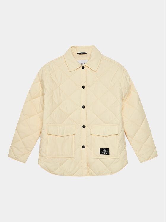 Calvin Klein Jeans Преходно яке IG0IG01814 Жълт Relaxed Fit цвят на ниска цена