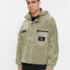 Calvin Klein Jeans Преходно яке Utility Track Jacket J30J324663 Зелен Regular Fit цвят на ниска цена