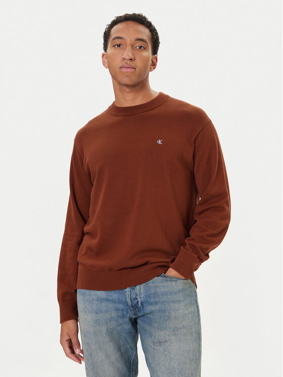 Calvin Klein Jeans Пуловер LV04RC309G Червен Regular Fit цвят на ниска цена