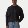 Calvin Klein Jeans Пуловер LV04RD305G Черен Relaxed Fit цвят на ниска цена