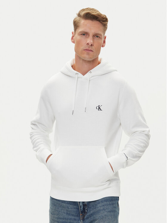 Calvin Klein Jeans Суитшърт J30J315713 Екрю Regular Fit цвят на ниска цена