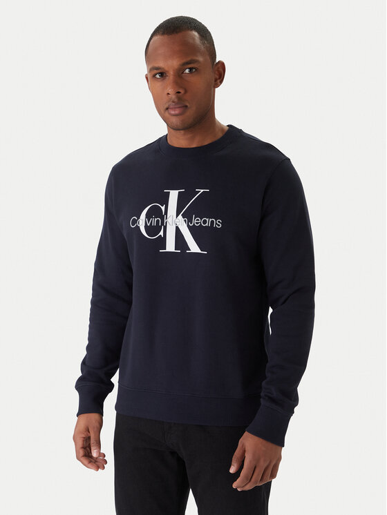 Calvin Klein Jeans Суитшърт J30J320933 Тъмносин Regular Fit цвят на ниска цена