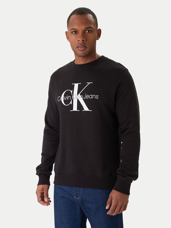 Calvin Klein Jeans Суитшърт J30J320933 Черен Regular Fit цвят на ниска цена
