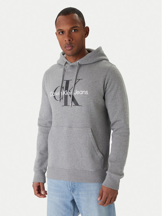 Calvin Klein Jeans Суитшърт J30J320934 Сив Regular Fit цвят на ниска цена