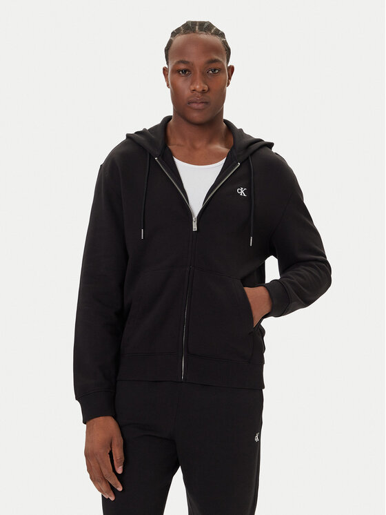 Calvin Klein Jeans Суитшърт LV04RD240G Черен Regular Fit цвят на ниска цена