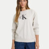 Calvin Klein Jeans Суитшърт Monologo LV047B234G Сив Relaxed Fit цвят на ниска цена